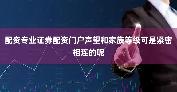 配资专业证券配资门户声望和家族等级可是紧密相连的呢